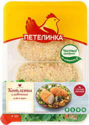 Котлеты куриные ПЕТЕЛИНКА Сливочные, 500г, изображение