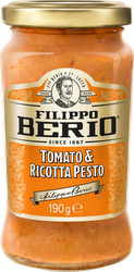 Соус FILIPPO BERIO Песто с томатами и сыром рикотта, 190г, изображение
