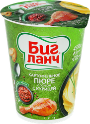 Пюре картофельное БИГ ЛАНЧ с соусом с курицей, 50г, фото