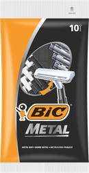 Бритва одноразовая мужская BIC Metal 1 лезвие, защитная металлическая полоска, 10шт, детальное фото