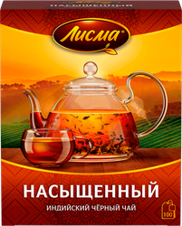 Изображение товара Чай черный ЛИСМА Индийский байховый, 100пак