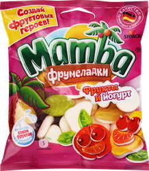 Мармелад жевательный MAMBA Фрумеладки Фрукты и йогурт, 72г, фотография
