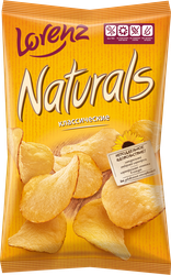 Чипсы картофельные NATURALS Lorenz Классические с солью, 100г, фотография