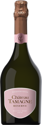 Вино игристое CHATEAU TAMAGNE RESERVE Российское выдержанное розовое экстра брют, 0.75л, крупный план