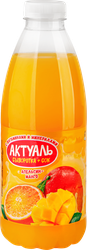 Напиток сывороточный АКТУАЛЬ Сыворотка+Сок Апельсин и манго с соком, без змж, 930г, вид