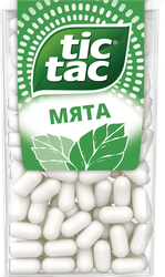 Драже TIC TAC Мята, 49г, крупный план