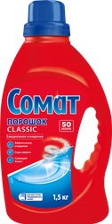 Порошок для посудомоечной машины СОМАТ Classic, 1,5кг, крупный план