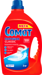Порошок для посудомоечной машины СОМАТ Classic, 3кг, крупный план