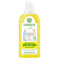 Средство для мытья посуды SYNERGETIC Лимон, 500мл, картинка