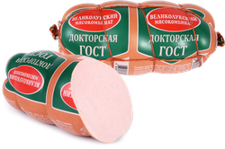 Колбаса вареная МК ВЕЛИКОЛУКСКИЙ Докторская ГОСТ в обвязке, 500г, изображение