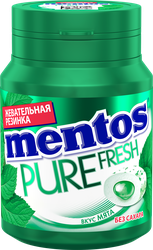 Жевательная резинка MENTOS Pure white со вкусом нежной мяты, 54г, вид
