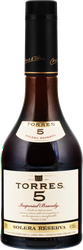 Бренди TORRES 5 Solera Reserva 38%, 0.5л, детальное фото