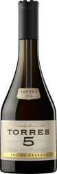Бренди TORRES 5 Solera Reserva 38%, 0.5л, крупный план