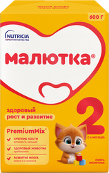 Смесь молочная МАЛЮТКА 2, с 6 месяцев, 600г, картинка