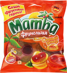 Мармелад жевательный MAMBA Фрумеладки Сочный центр, 70г, детальное фото
