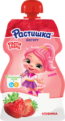 Йогурт питьевой для детей РАСТИШКА Клубника 2,6%, с 3 лет, без змж, 70г, картинка