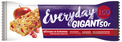 Батончик мюсли EVERYDAY Gigant Яблоко и клюква, 50г, крупный план