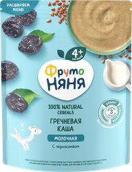 Каша гречневая ФРУТОНЯНЯ молочная, с черносливом, с 4 месяцев, 200г, картинка
