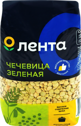 Чечевица зеленая ЛЕНТА калиброванная, 450г, изображение