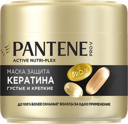 Маска для тонких, ослабленных волос PANTENE Густые и крепкие, 300мл, детальное фото