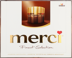 Конфеты MERCI Finest selection Ассорти из горького шоколада, 250г, картинка