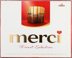 Конфеты MERCI Finest selection Ассорти, 250г, вид