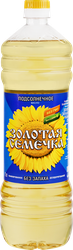 Масло подсолнечное ЗОЛОТАЯ СЕМЕЧКА рафинированное дезодорированное, первый сорт, 1л, картинка