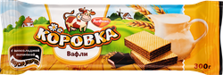 Вафли РОТ ФРОНТ Коровка с шоколадной начинкой, 300г, фотография