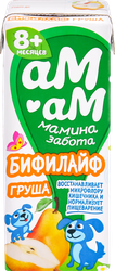 Биопродукт кисломолочный для детей АМ-АМ МАМИНА ЗАБОТА Бифилайф Груша 2,5%, с 8 месяцев, без змж, 210г, вид