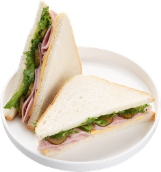 Сэндвич ЛЕНТА FRESH с ветчиной и сыром, 170г, картинка