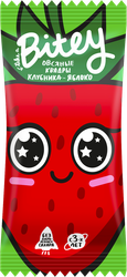 Изображение товара Батончик фруктово-овсяный TAKE A BITEY Квадры Клубника, яблоко, 30г