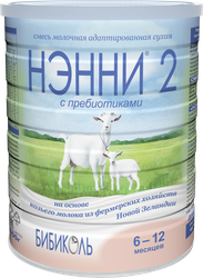 Смесь НЭННИ 2 на основе козьего молока, с 6 месяцев, 800г, фото