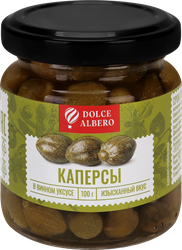 Каперсы DOLCE ALBERO в винном уксусе, 100г, детальное фото