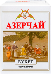 Чай черный АЗЕРЧАЙ Букет листовой, 100г, крупный план