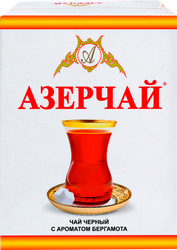Чай черный АЗЕРЧАЙ с ароматом бергамота листовой, 100г, вид