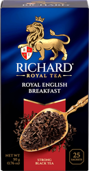 Чай черный RICHARD Royal English Breakfast байховый, 25пак, вид
