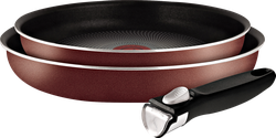 Набор посуды TEFAL Ingenio 3 предмета: сковороды 24/28см + ручка, Арт. 04175820/04154820/4180870, картинка