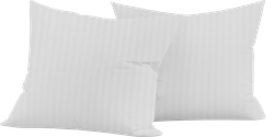 Набор наволочек HOME CLUB 50x70см, белый, страйп-сатин, Арт. 554105/1, 
0150706-01, 2шт, детальное фото