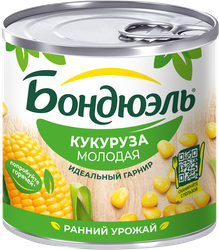 Кукуруза БОНДЮЭЛЬ молодая, 212мл, крупный план