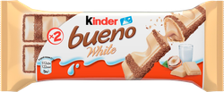Вафли KINDER Bueno White в белом шоколаде, 39г, изображение