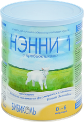 Смесь НЭННИ 1 на основе козьего молока, с 0 месяцев, 800г, крупный план