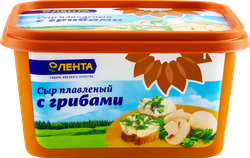 Сыр плавленый ЛЕНТА с грибами 50%, без змж, 400г, фотография