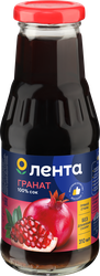 Сок ЛЕНТА Гранатовый прямого отжима, 0.31л, картинка