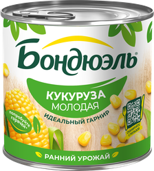Кукуруза БОНДЮЭЛЬ молодая, 425мл, крупный план