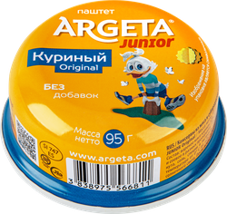 Изображение товара Паштет ARGETA Junior Куриный, 95г