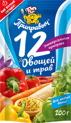 Приправа ПРИПРАВЫЧ 12 Овощей и трав универсальная, 200г, фотография