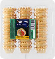 Тарталетки ЛЕНТА маленькие, 220г, вид