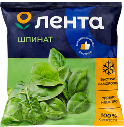 Шпинат замороженный ЛЕНТА, 400г, фотография