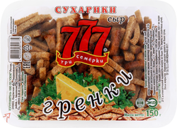 Гренки 777 со вкусом сыра, 150г, изображение