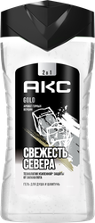 Гель для душа мужской АКС Gold, 250мл, крупный план